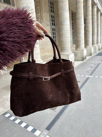 Dalila Wildleder-Handtasche